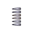 6 on a Card 5cm Antique Metal Hair Snapclips