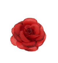 Glitter Roses on Concord Clip & Brooch Hair Pin