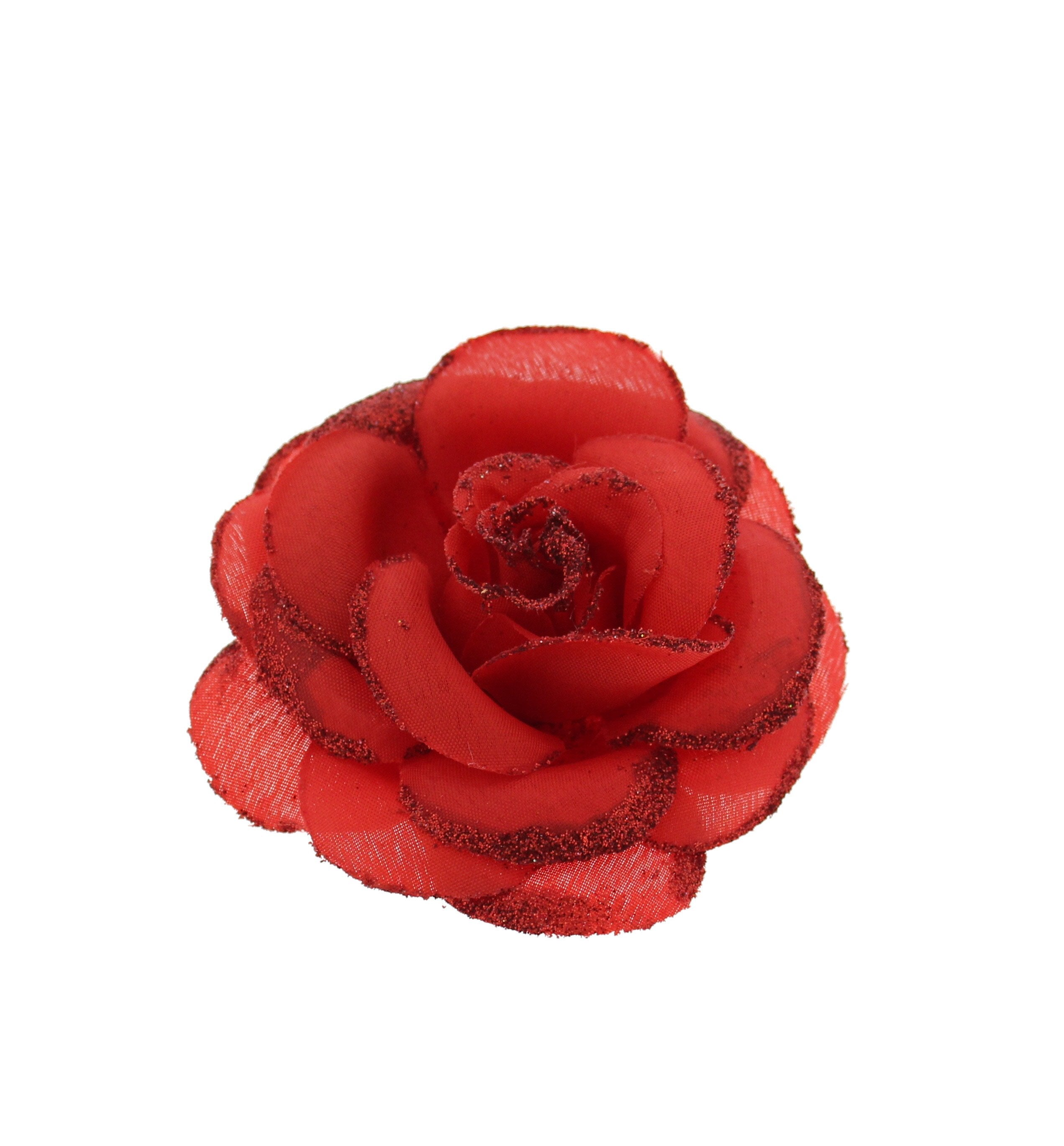 Glitter Roses on Concord Clip & Brooch Hair Pin