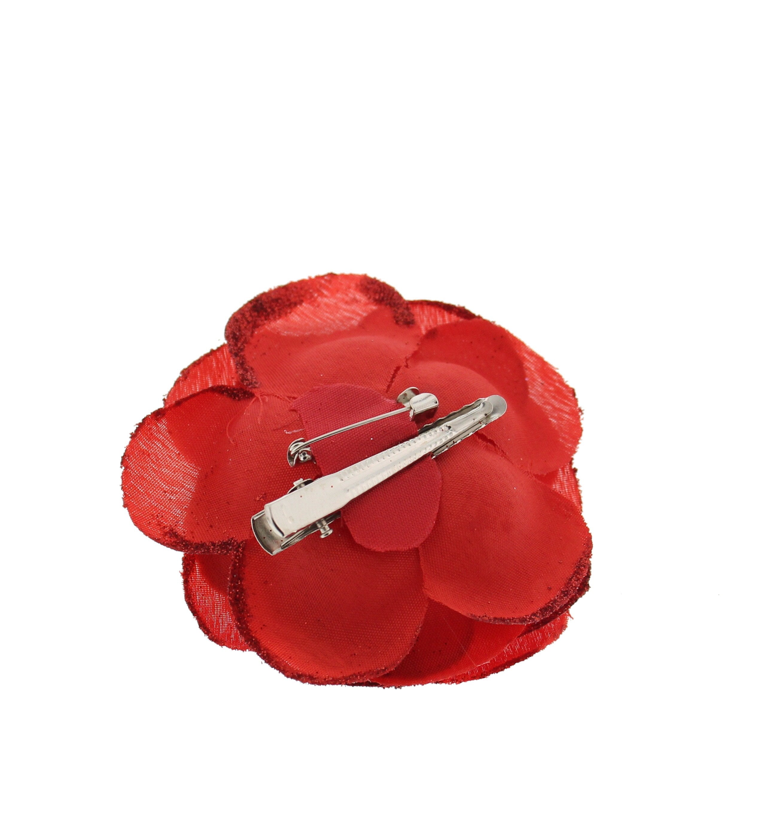 Glitter Roses on Concord Clip & Brooch Hair Pin