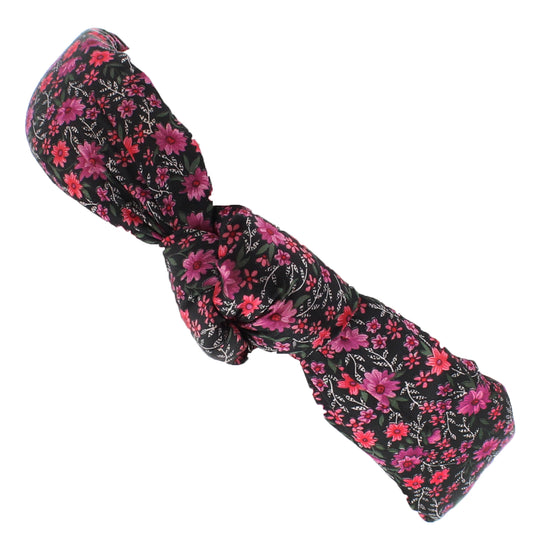 4.5cm Floral Print Vintage Knotted Headband