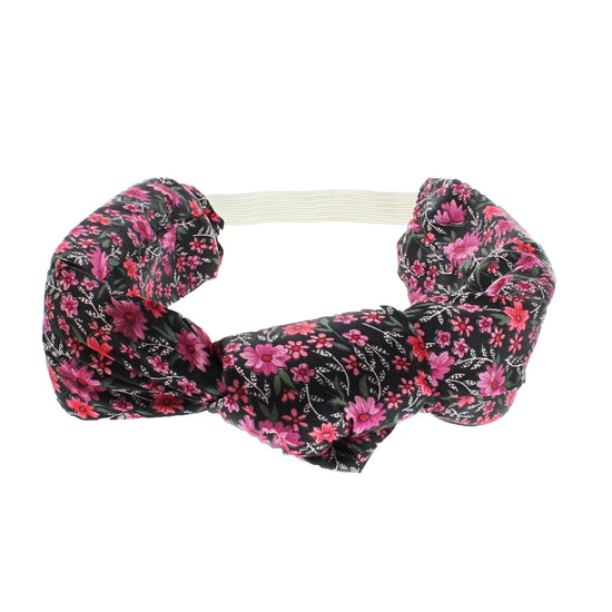 4.5cm Floral Print Vintage Knotted Headband