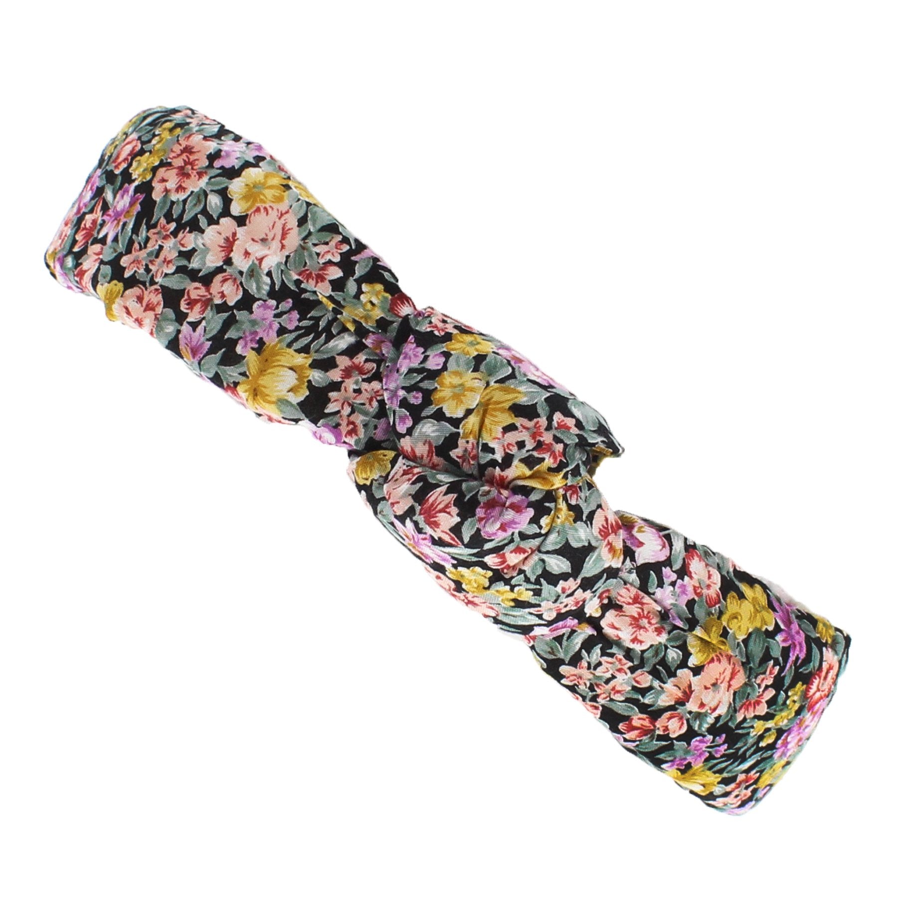 4.5cm Floral Print Vintage Knotted Headband