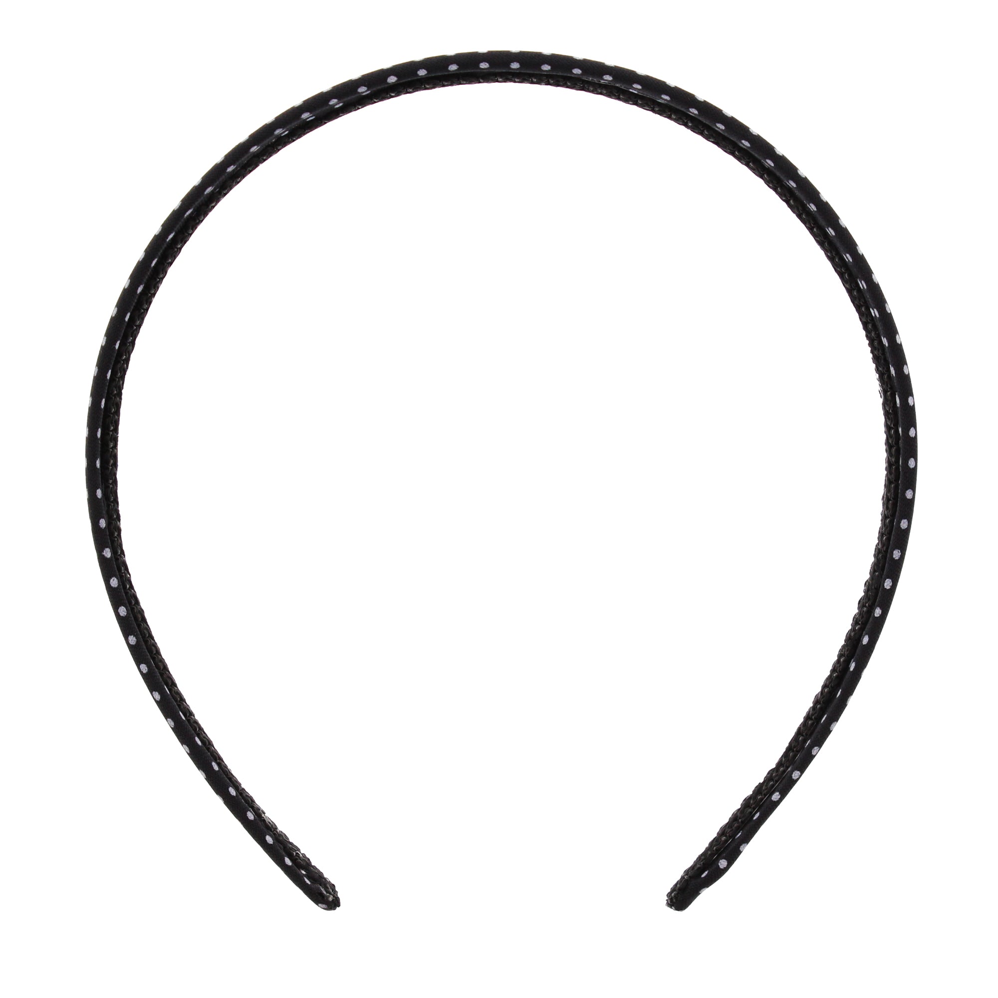 Black Polka Dot Bow Aliceband