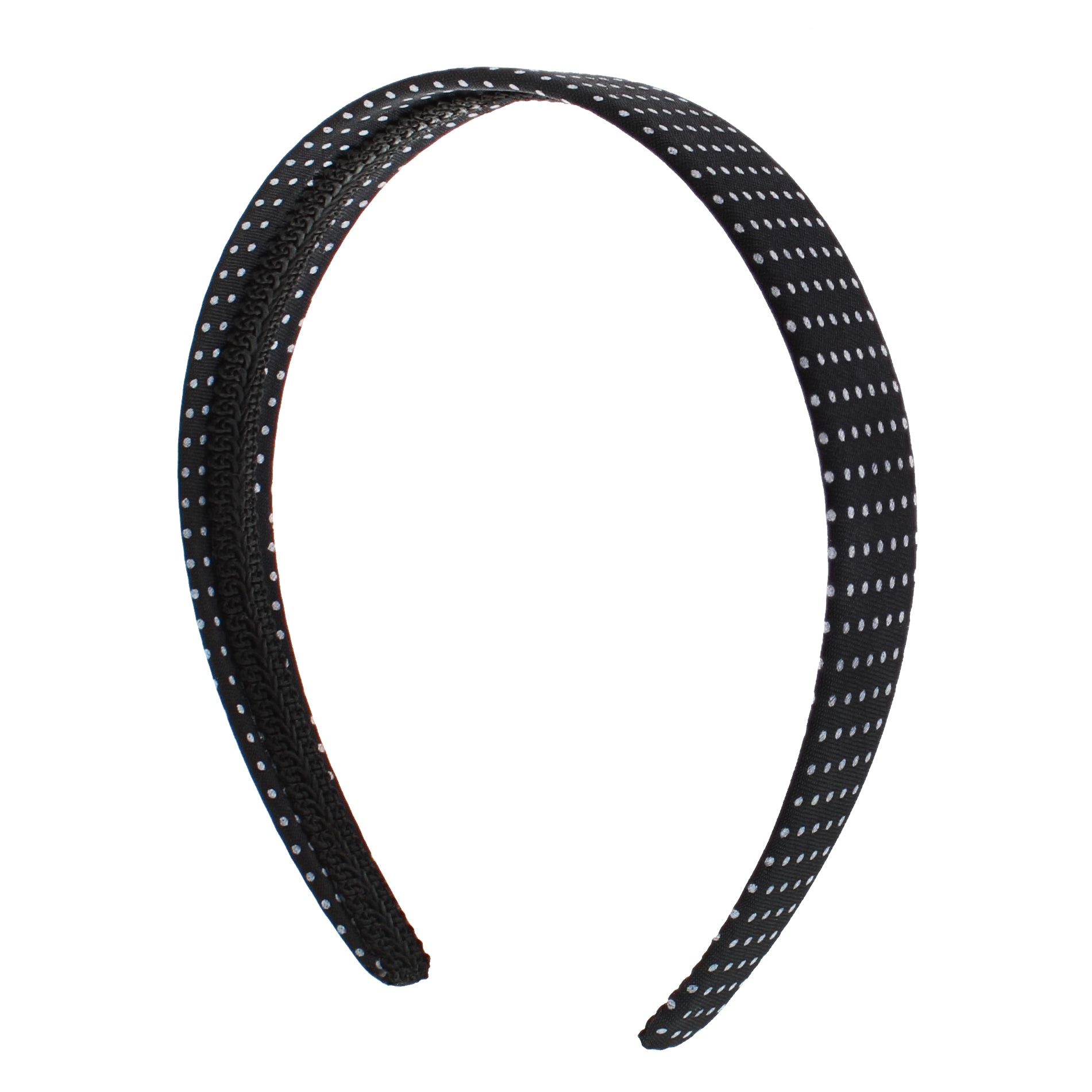 Black Polka Dot Bow Aliceband
