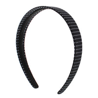 Black Polka Dot Bow Aliceband