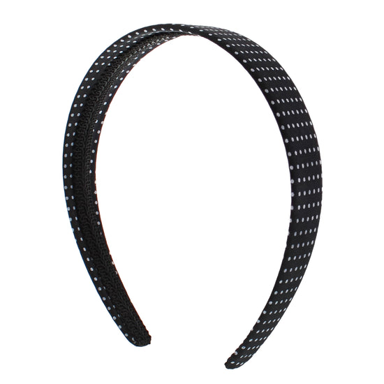 Black Polka Dot Bow Aliceband