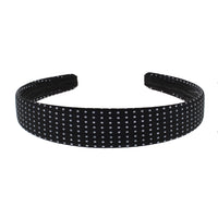 Black Polka Dot Bow Aliceband