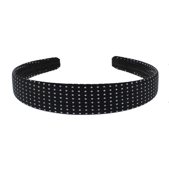 Black Polka Dot Bow Aliceband