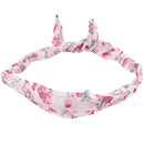 Floral Print Chiffon Wire Headband