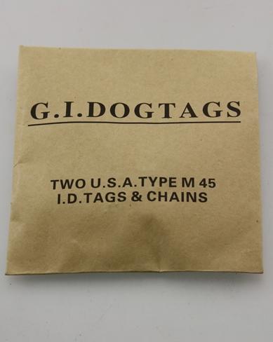 Dogtags in Envelope