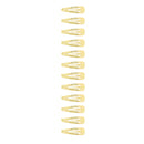 12 on a Card 3cm Gold Metal Snapclips