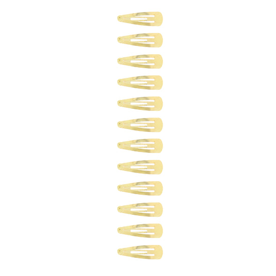 12 on a Card 3cm Gold Metal Snapclips