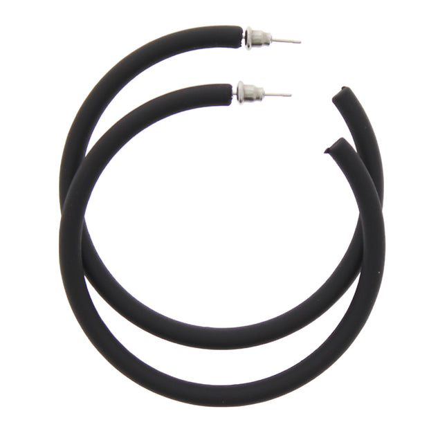 Thick Plastic Hoop Earrings