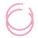 Thick Plastic Hoop Earrings