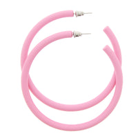 Thick Plastic Hoop Earrings