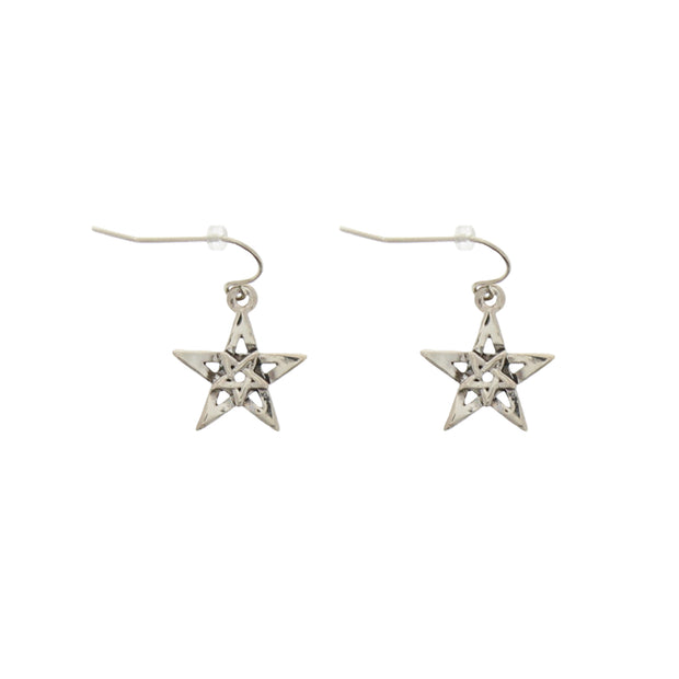 Double Pentagram Earrings