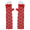 Long Lace Fingerless Gloves