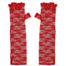 Long Lace Fingerless Gloves