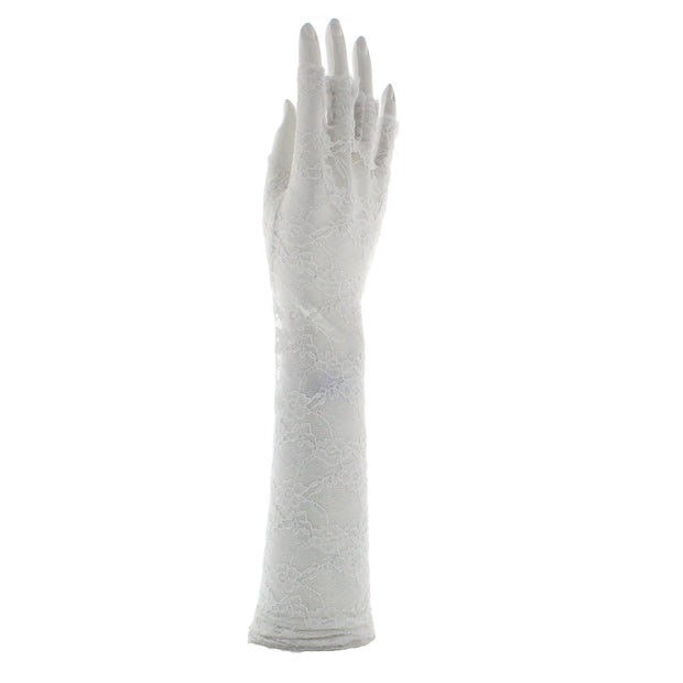 Long Lace Fingerless Gloves