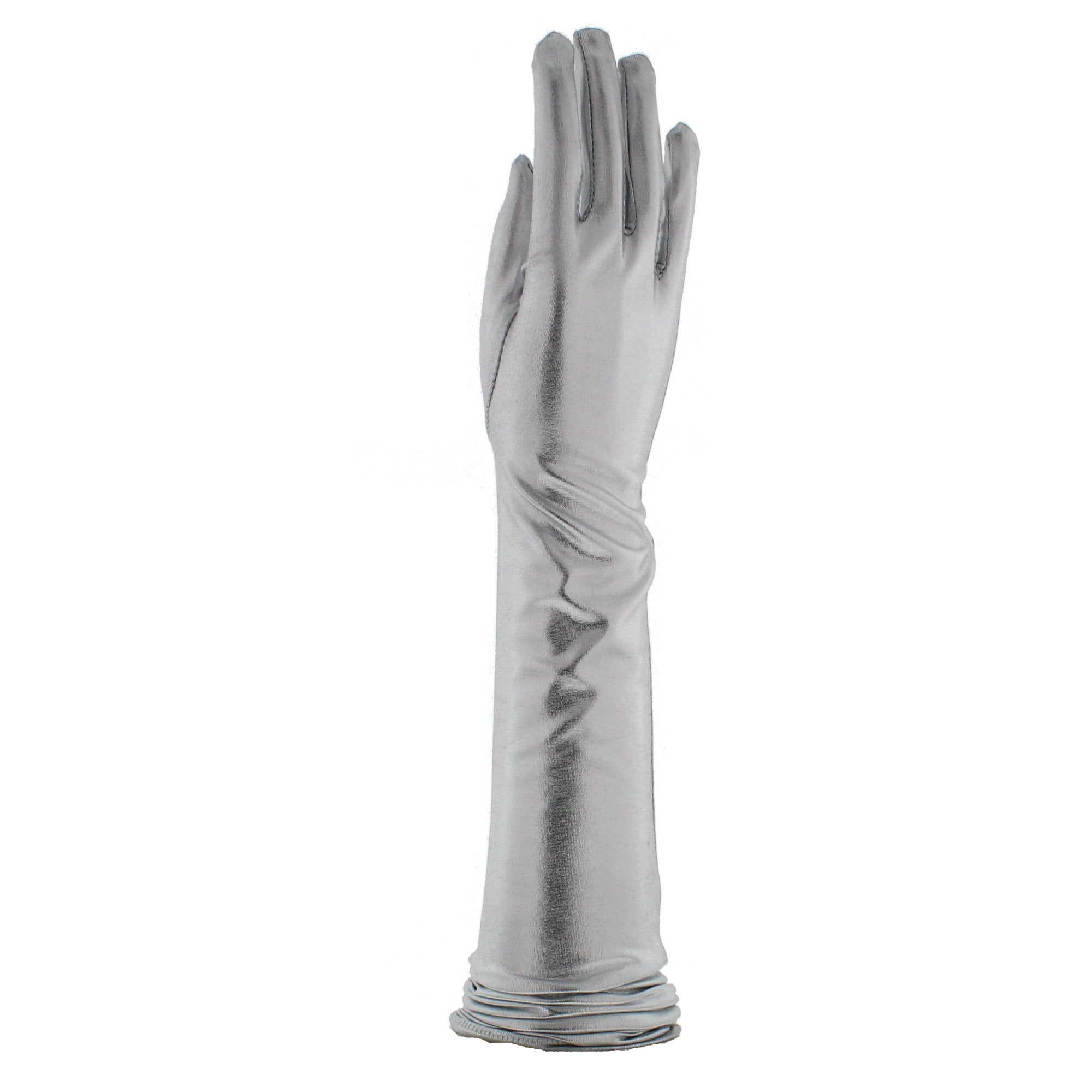 Long Metallic Gloves
