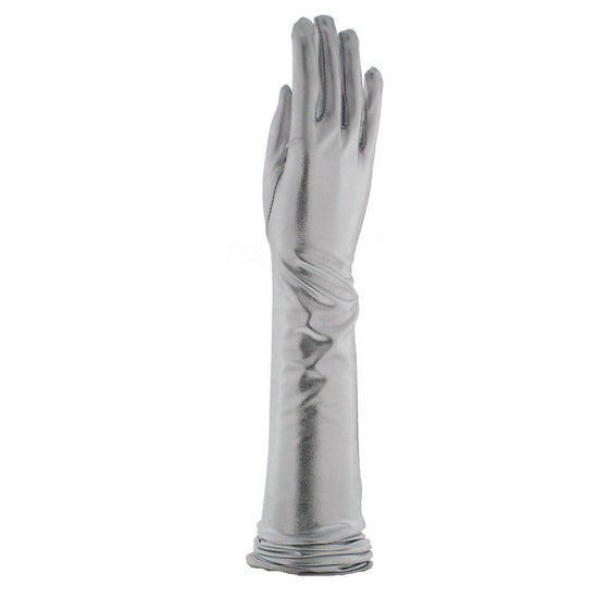 Long Metallic Gloves