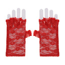Short Lace Fingerless Gloves