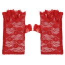 Short Lace Fingerless Gloves
