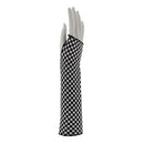 Checkered Long Fingerless Gloves