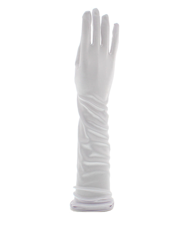 Long Satin Bridal Gloves