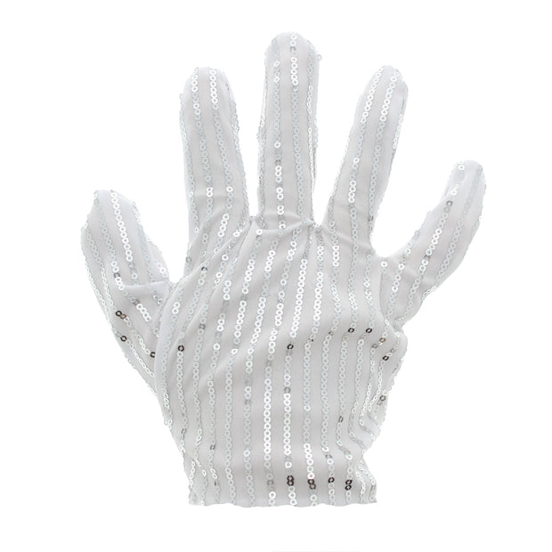King of Pop White Sequin Glove