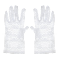 Children's White Lace Gloves