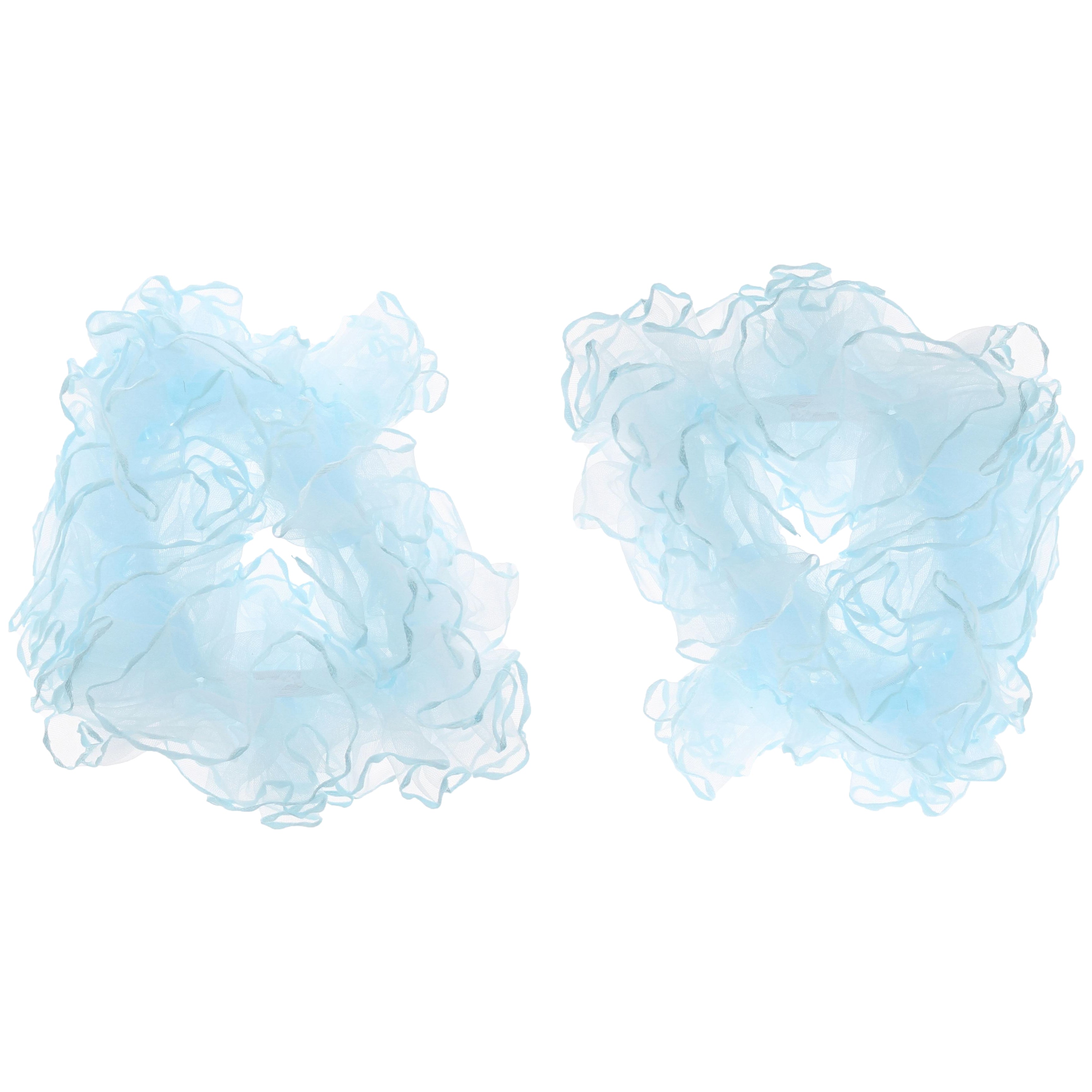 Pair of Ruffle Hair Scrunchies
