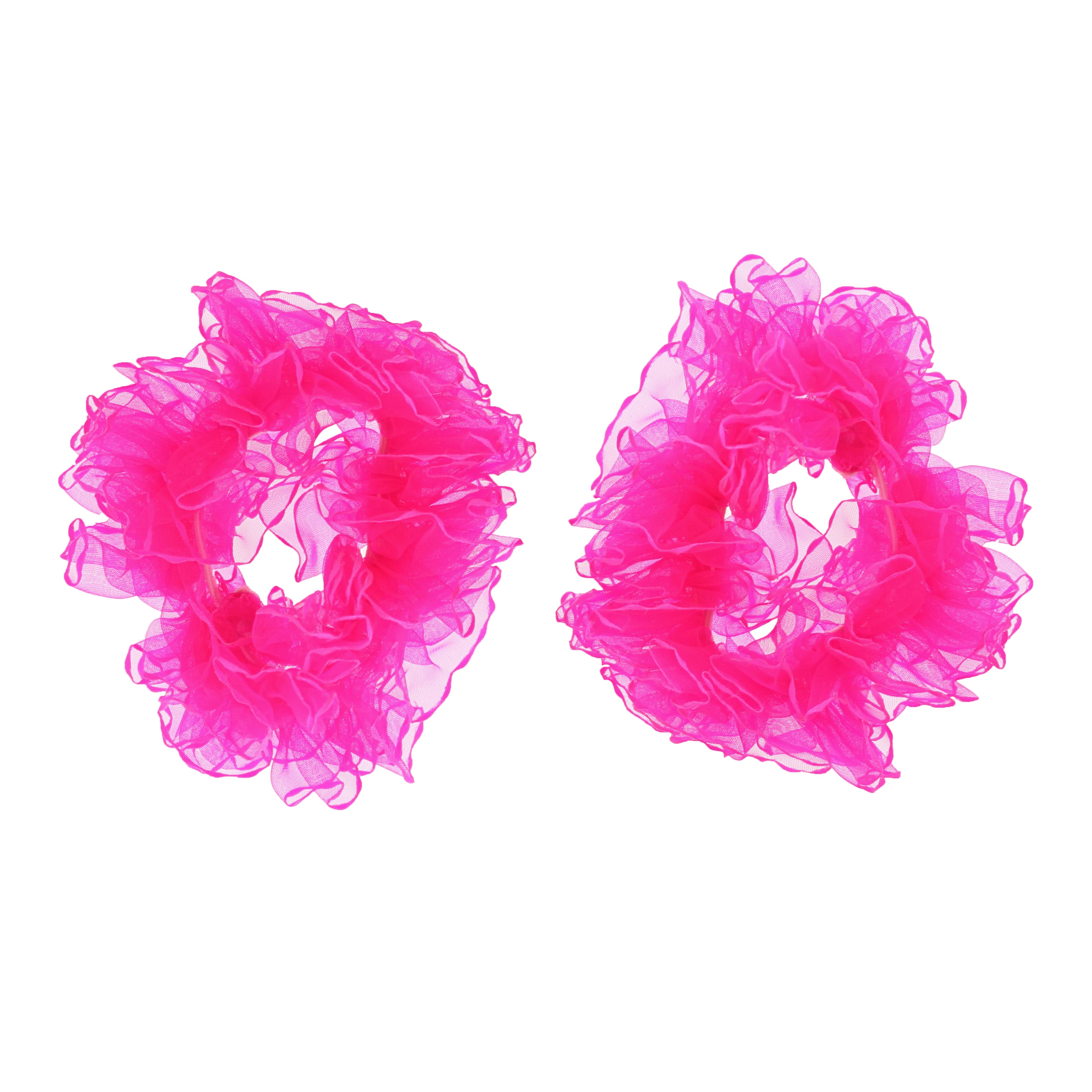 Pair of Ruffle Hair Scrunchies