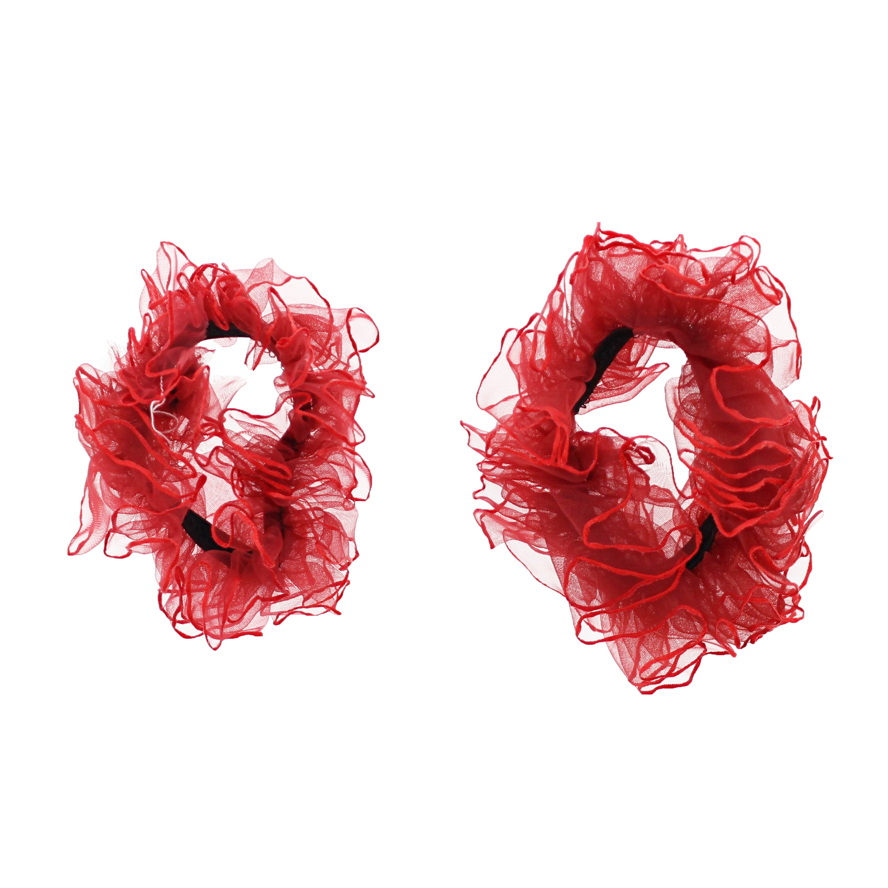 Pair of Ruffle Hair Scrunchies