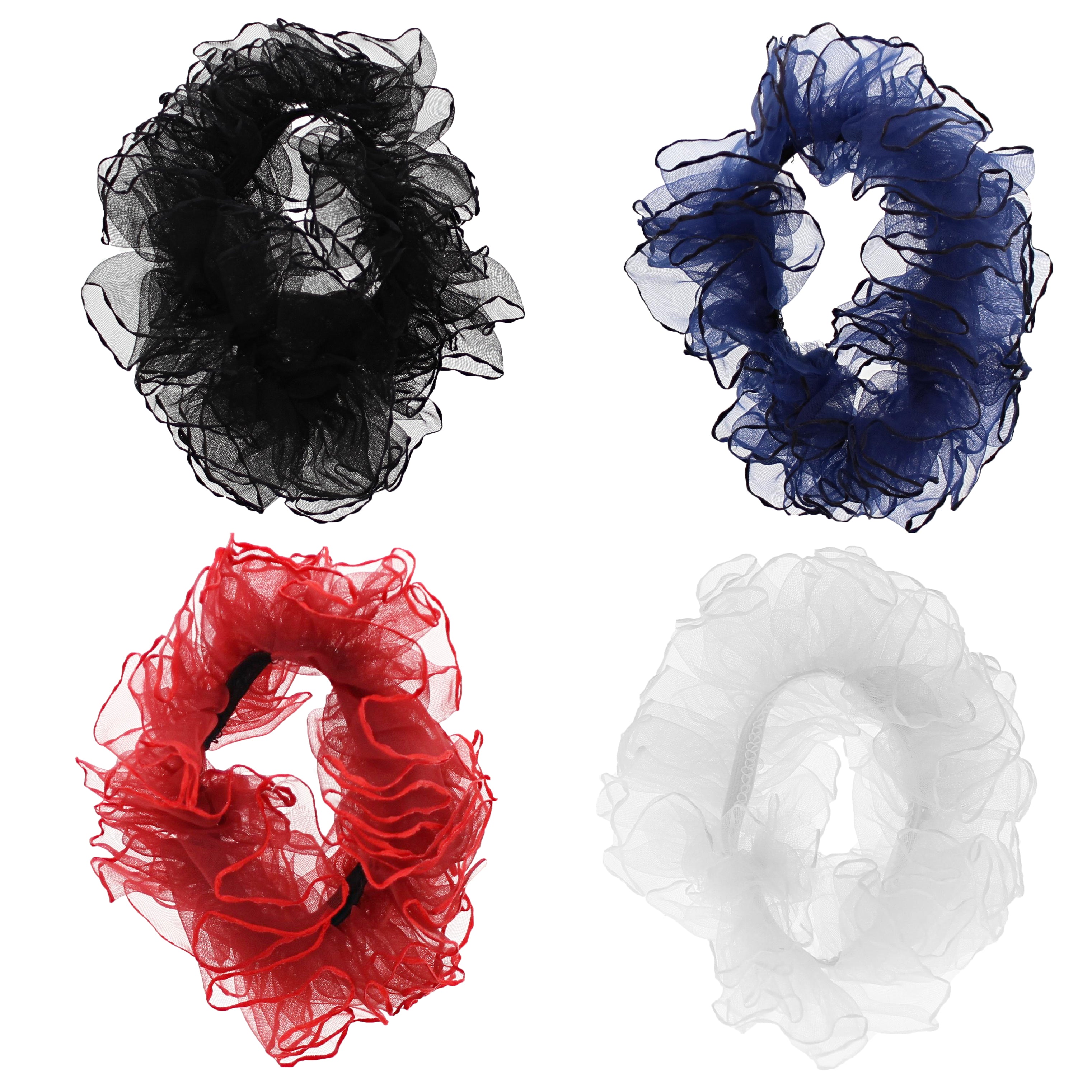 Pair of Ruffle Hair Scrunchies