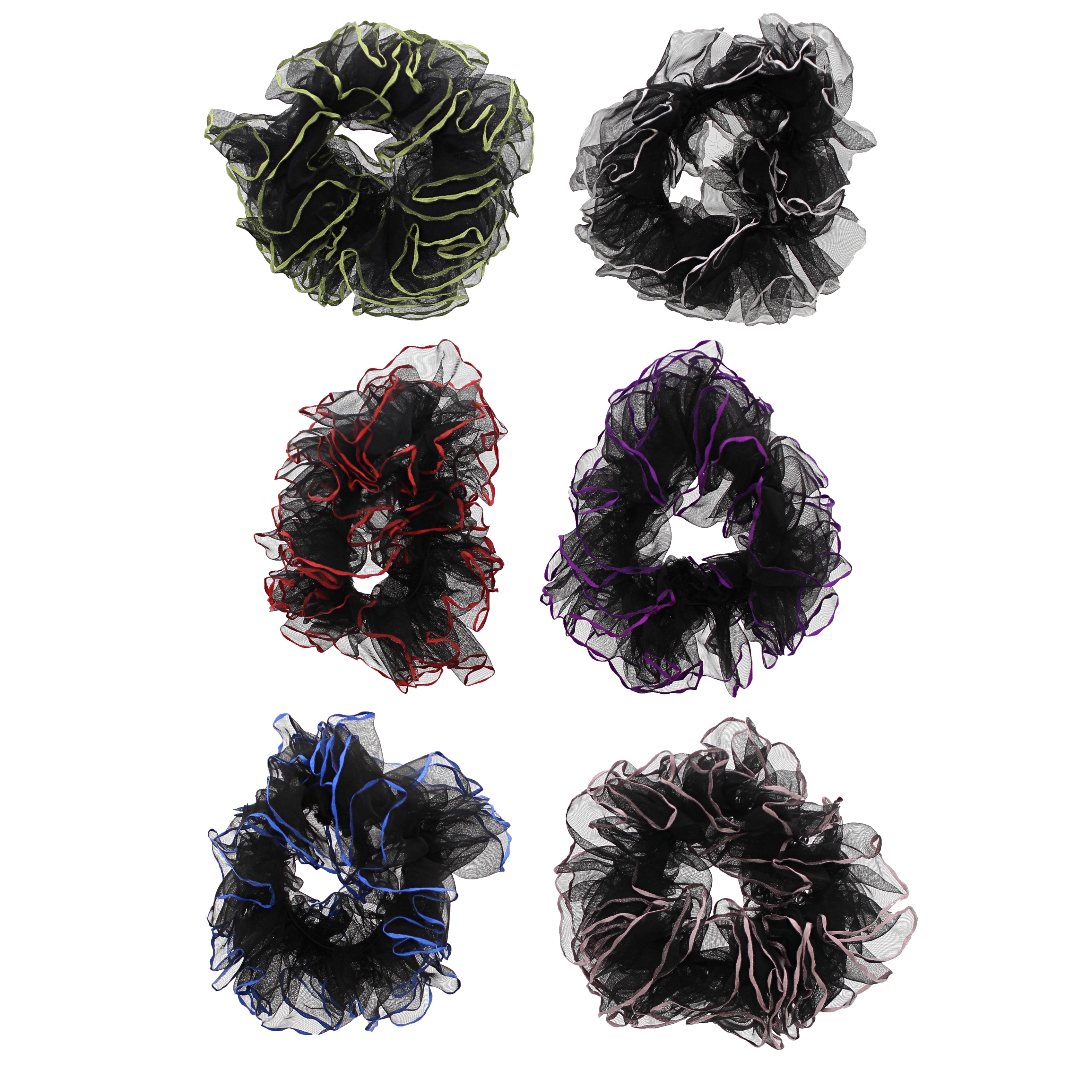 Pair of Ruffle Hair Scrunchies
