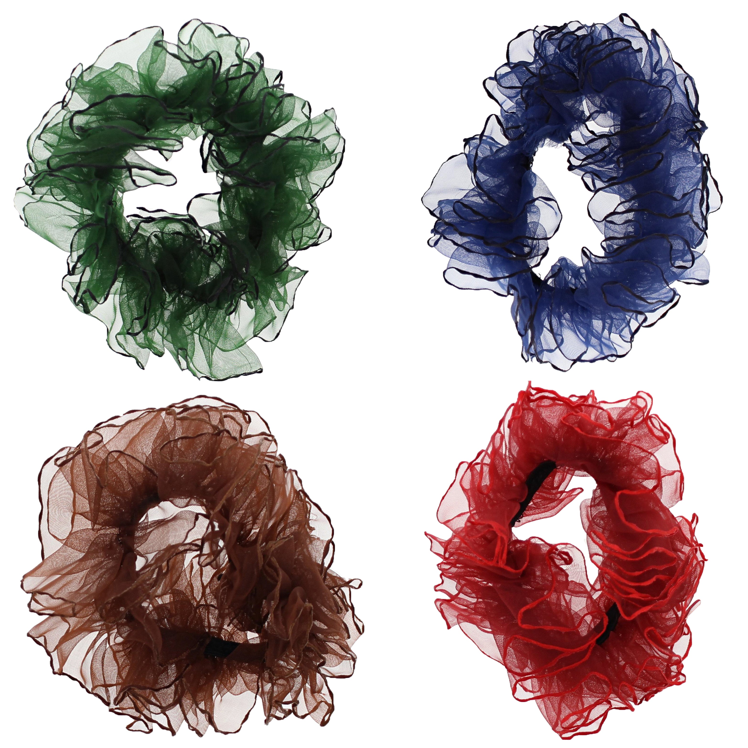 Pair of Ruffle Hair Scrunchies