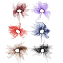 Pair of Winter Windmill Scrunchies with Beads