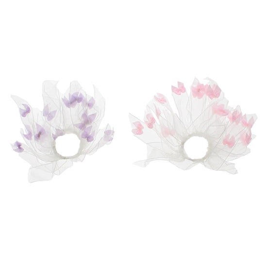 Pair of Pastel Windmill Scrunchies with Bows