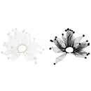 Pair of Windmill Hair Scrunchies with Pom Poms