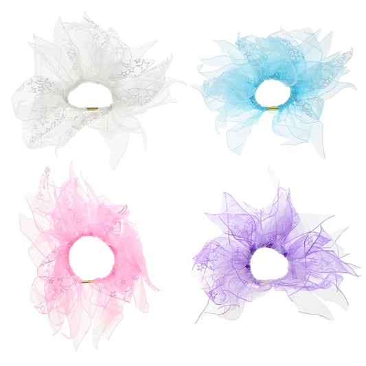 2 on a Card Double Layer Windmill Scrunchies With Stars