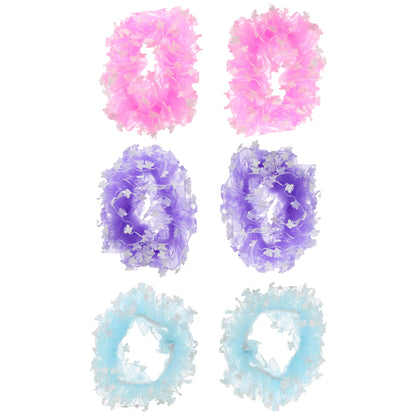 2 on a Card Ruffle Scrunchies With Butterflies