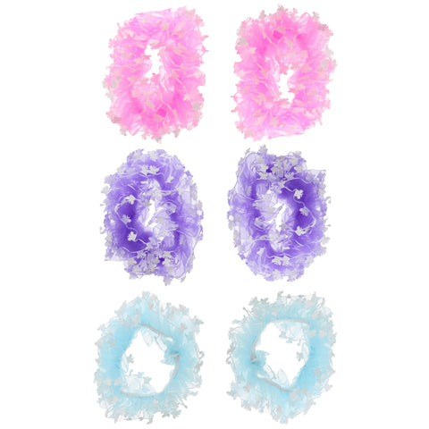 2 on a Card Ruffle Scrunchies With Butterflies