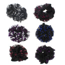 Assorted Glitter Three Tone Hair Scrunchies