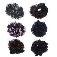 Assorted Glitter Three Tone Hair Scrunchies