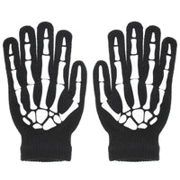 Glow In The Dark Short Full Length Skeleton Gloves