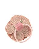 Tweed Rose Flower on Elastic & Brooch Pin