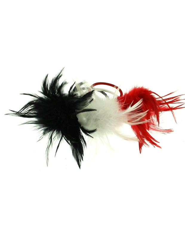 Assorted Feather Flower on Elastic