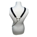 Black Mini Pouch for Headphones with Double Chain